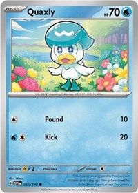Quaxly - 052/198 (Mirage Holo) (52) - Miscellaneous Cards & Products (MCAP)