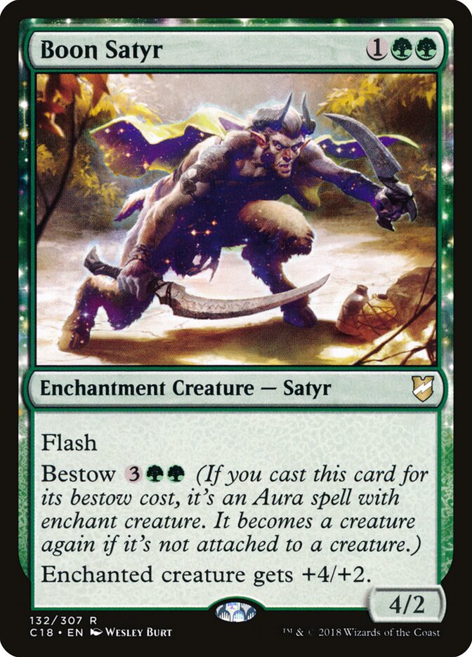 Boon Satyr (132) - Commander 2018 (C18)