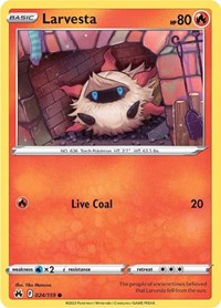 Larvesta (24) - SWSH: Crown Zenith (CRZ)