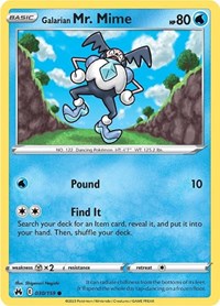 Galarian Mr. Mime (30) - SWSH: Crown Zenith (CRZ)