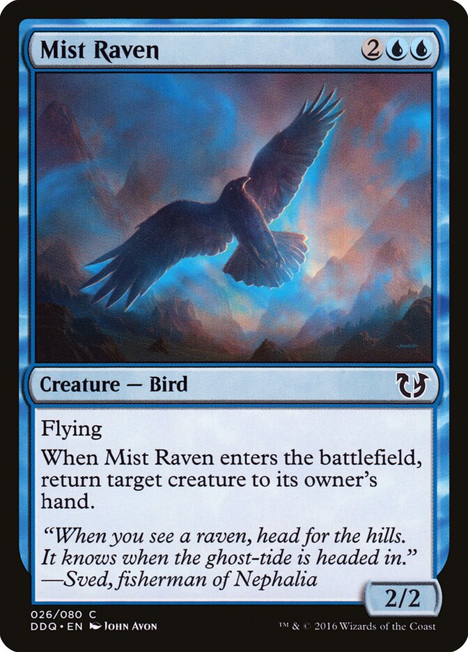 Mist Raven (26) - Duel Decks: Blessed vs. Cursed (DDQ)