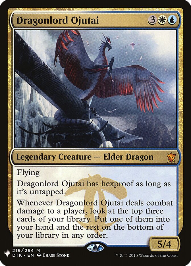 Dragonlord Ojutai (DTK-219) - The List (PLST)