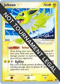 Jolteon Star - 2008 (Jason Klaczynski) (101) - World Championship Decks (WCD)