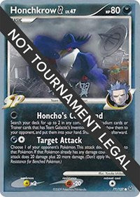 Honchkrow G - 2009 (Tsubasa Nakamura) (77) - World Championship Decks (WCD)