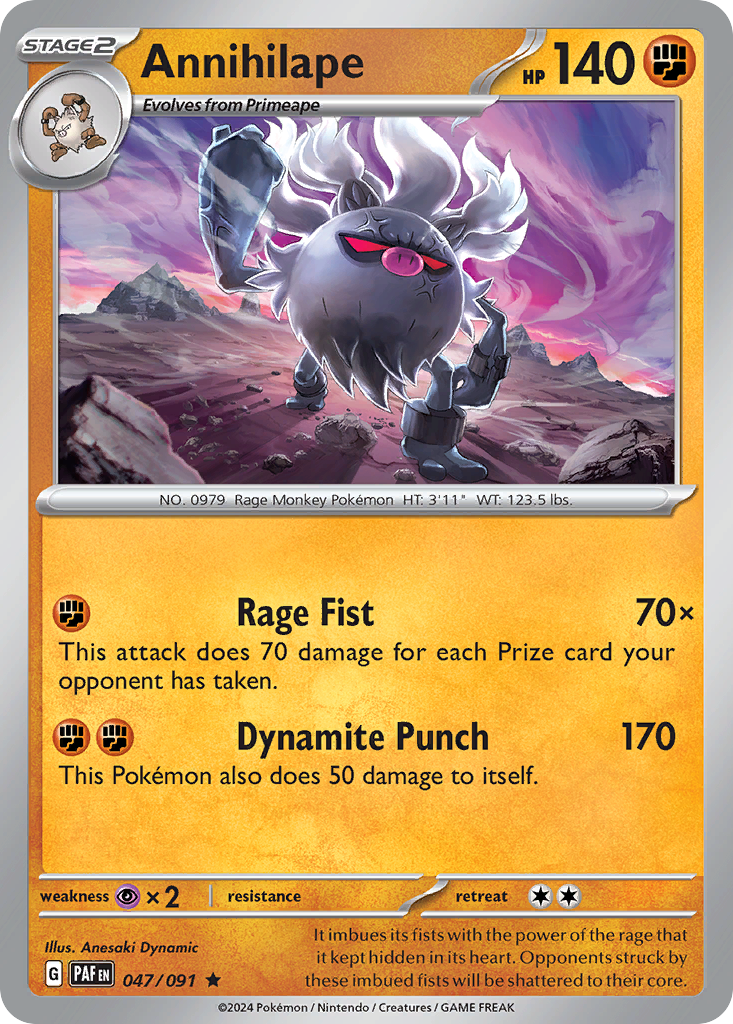Annihilape (47/91) - [Holo Foil] Paldean Fates (PAF)