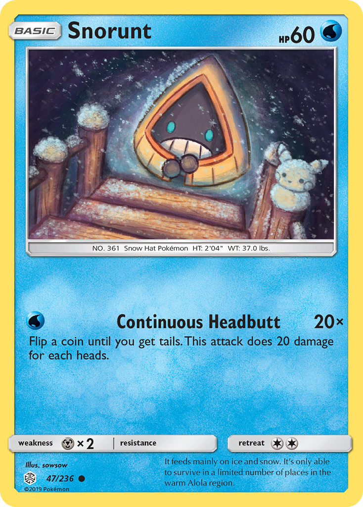 Snorunt (47/236) - [Reverse Holo] Cosmic Eclipse (CEC)