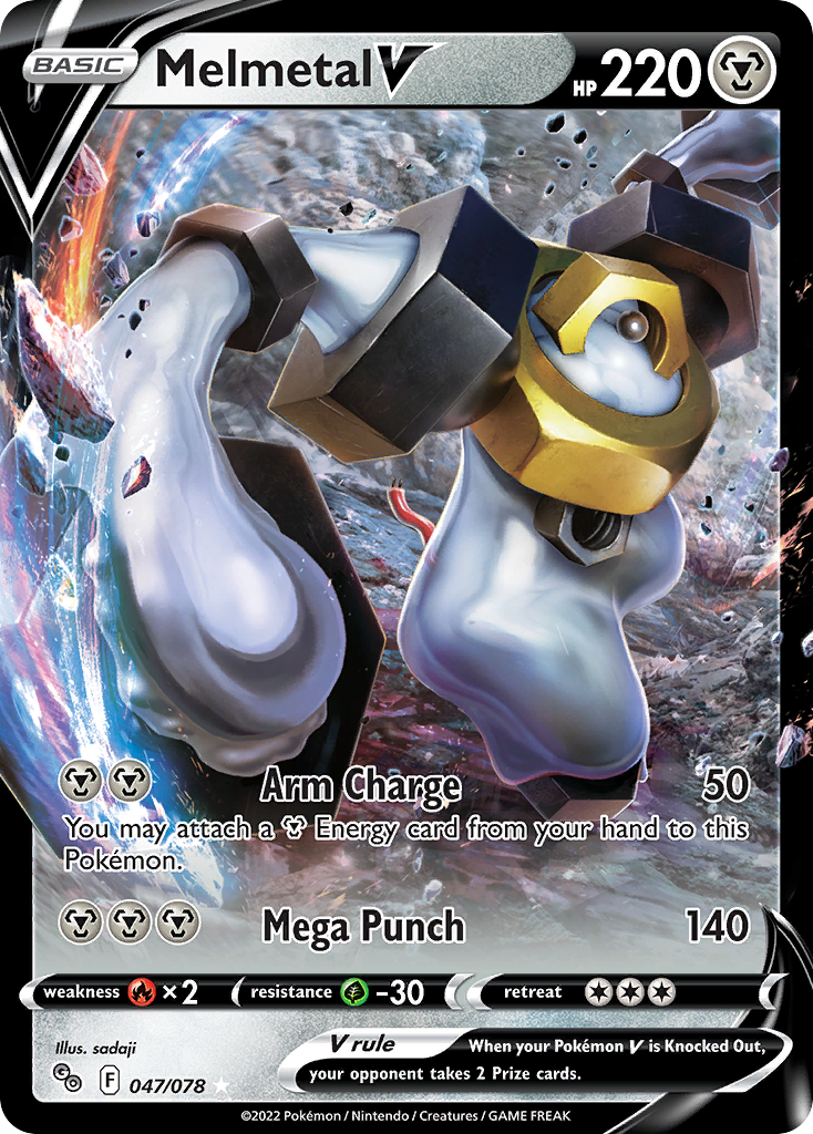 Melmetal V (47/78) - [Holo Foil] Pokemon GO (PGO)