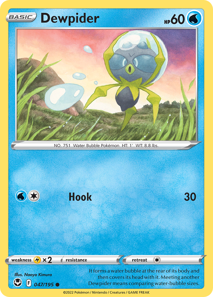 Dewpider (47/195) - [Reverse Holo] Silver Tempest (SIT)