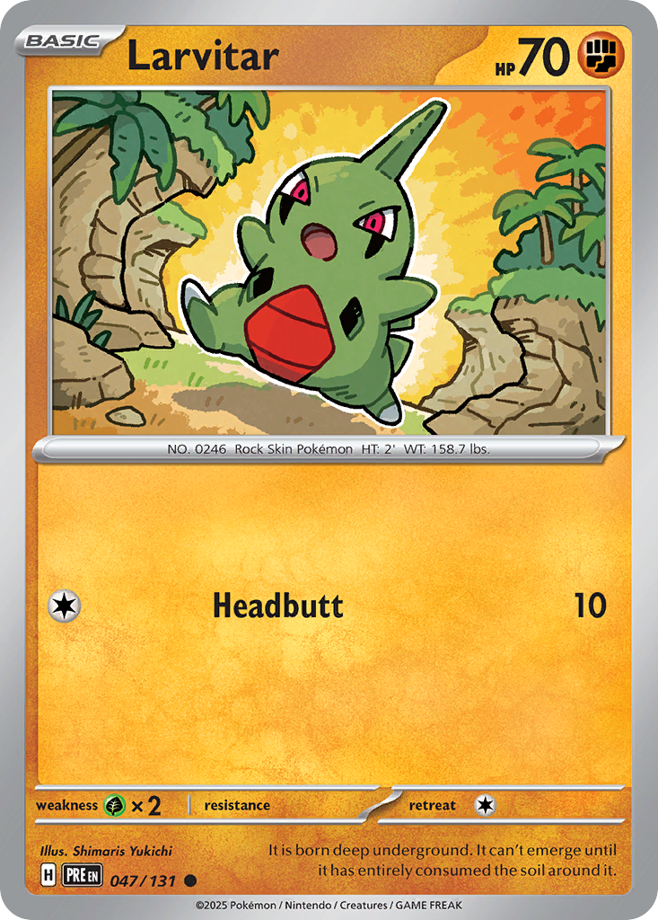 Larvitar (47/131) - Prismatic Evolutions (PRE)