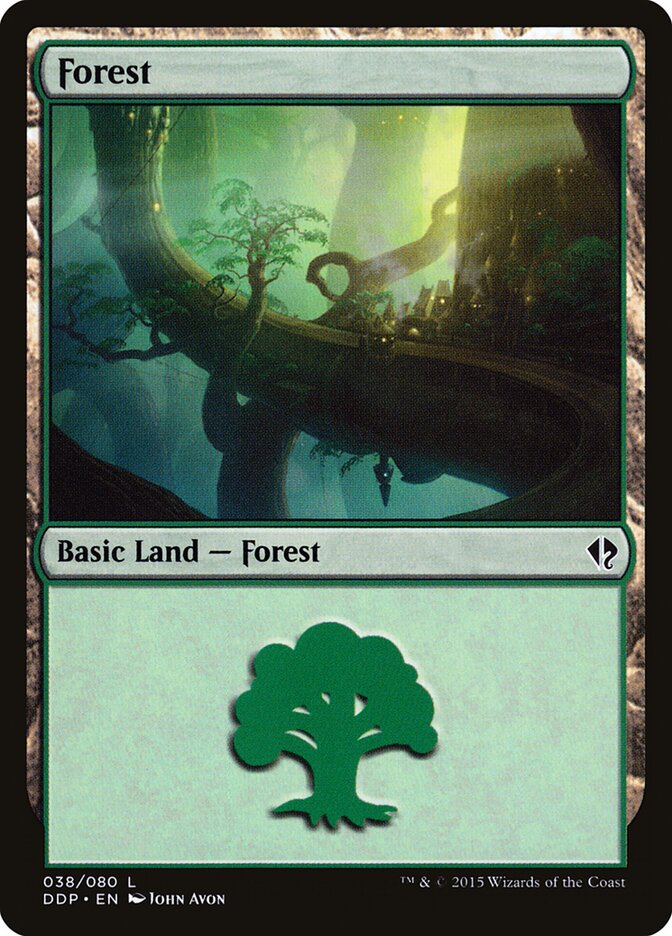 Forest (38) - Duel Decks: Zendikar vs. Eldrazi (DDP)
