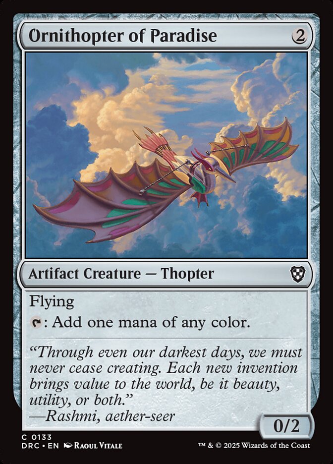 Ornithopter of Paradise (133) - Aetherdrift Commander (DRC)