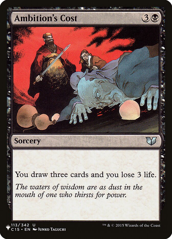 Ambition's Cost (C15-113) - The List (PLST)