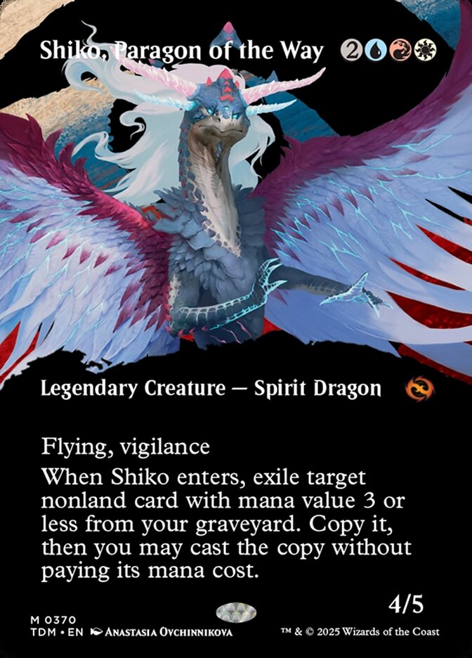 Shiko, Paragon of the Way (370) - [Foil, Showcase] Tarkir: Dragonstorm (TDM)