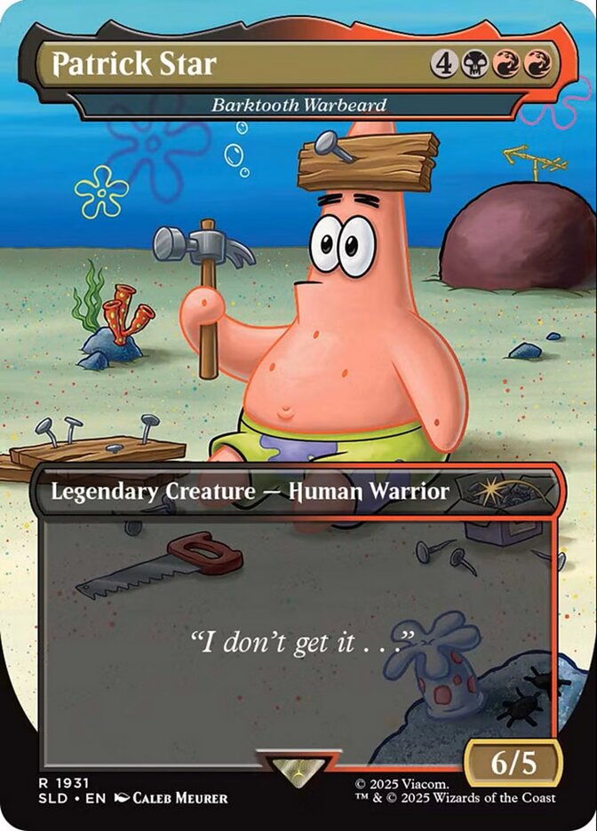 Patrick Star - Barktooth Warbeard (1931) - Secret Lair Drop (SLD)