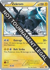 Zekrom - 2012 (Chase Moloney) (50) - World Championship Decks (WCD)