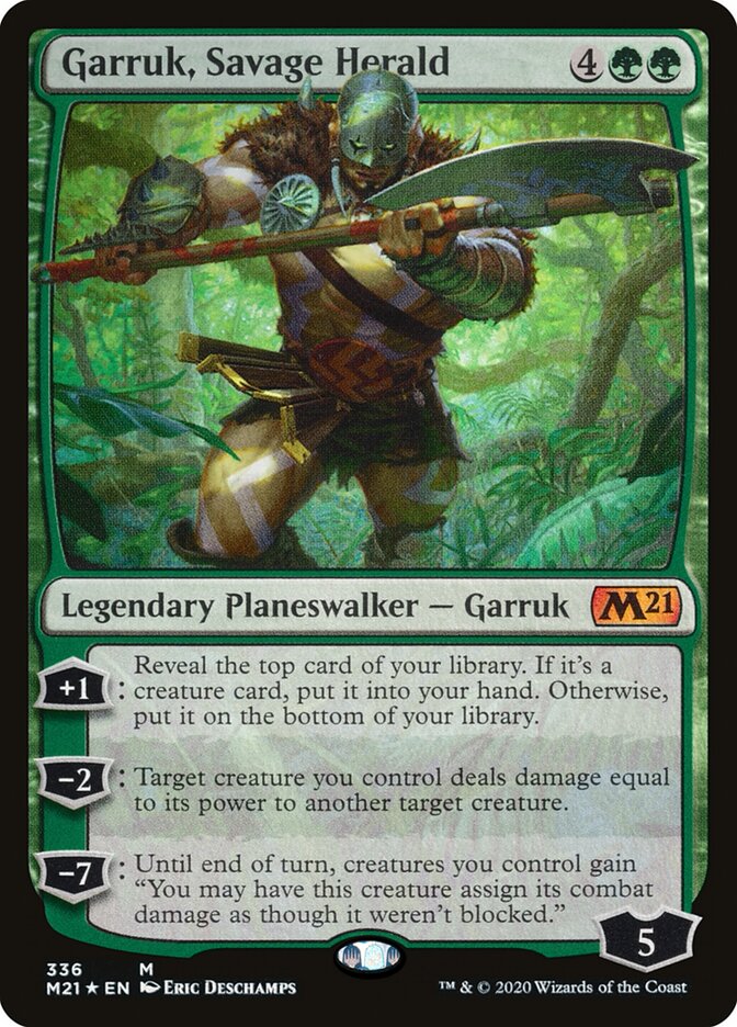 Garruk, Savage Herald (336) - Core Set 2021 (M21)