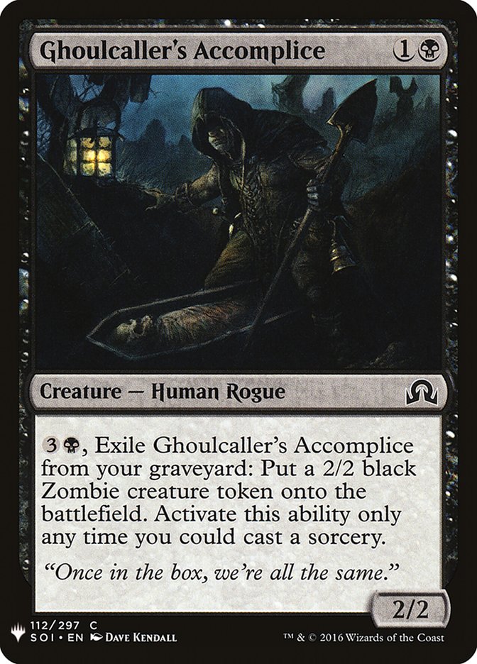 Ghoulcaller's Accomplice - The List (PLST)