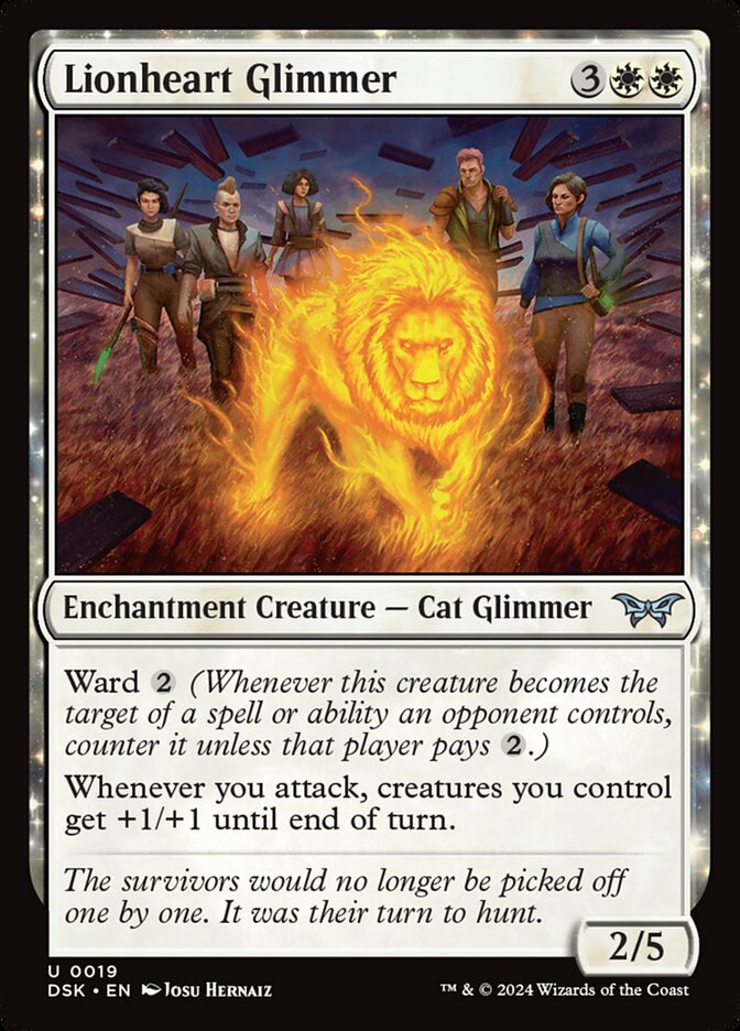 Lionheart Glimmer (19) - Duskmourn: House of Horror (DSK)