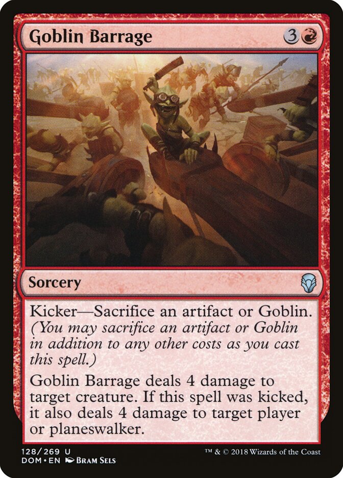 Goblin Barrage (128) - Dominaria (DOM)