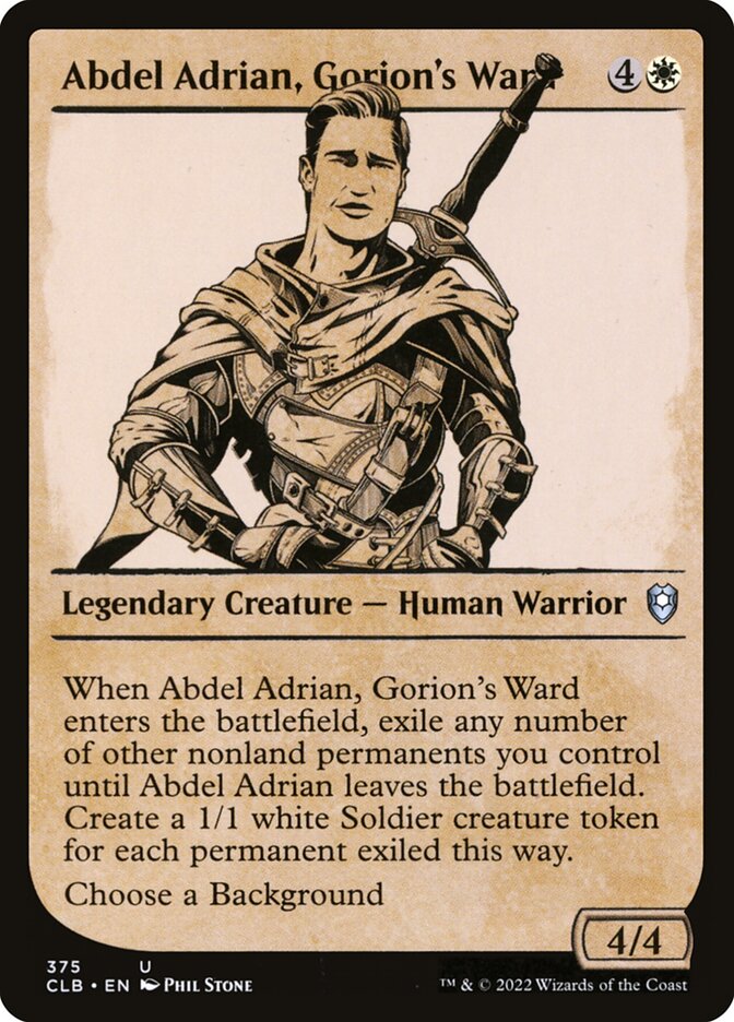 Abdel Adrian, Gorion's Ward (375) - Commander Legends: Battle for Baldur's Gate (CLB)
