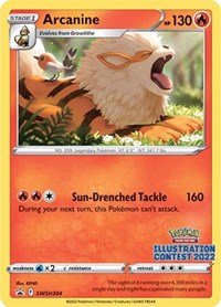 Arcanine (Illustration Contest 2022) (SWSH304) - SWSH: Sword & Shield Promo Cards (SWSD)