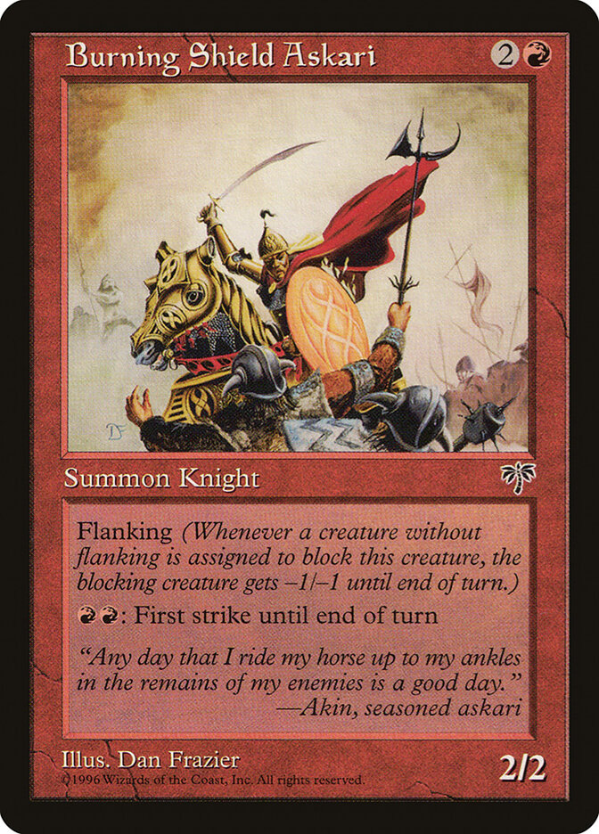 Burning Shield Askari (162) - Mirage (MIR)