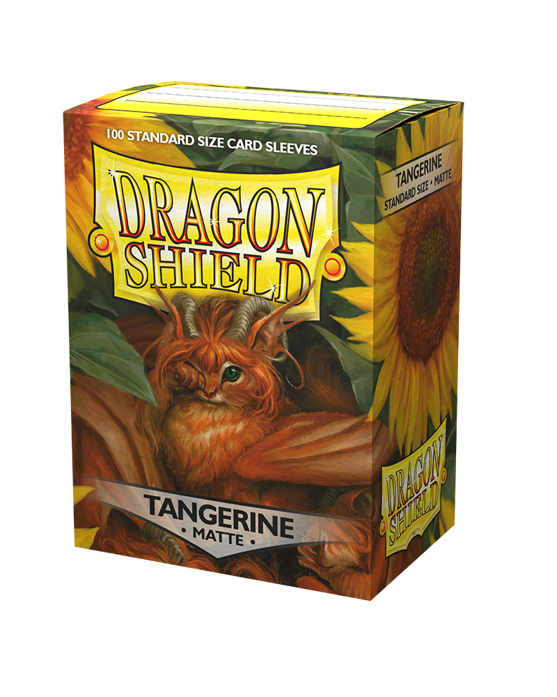 Dragon Shield Deck Protector Sleeves - Matte Tangerine (100 Count)