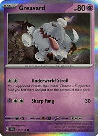 Greavard - 105/198 (Mirage Holo) (105) - Miscellaneous Cards & Products (MCAP)