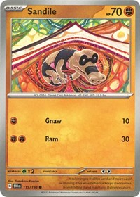 Sandile (115) - SV01: Scarlet & Violet Base Set (SVI)