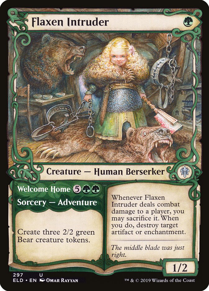 Flaxen Intruder // Welcome Home (297) - Throne of Eldraine (ELD)
