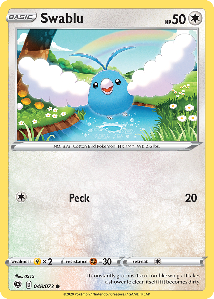 Swablu (48/73) - [Reverse Holo] Champion's Path (CPA)