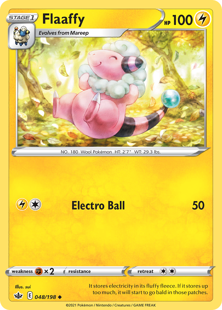 Flaaffy (48/198) - [Reverse Holo] Chilling Reign (CRE)