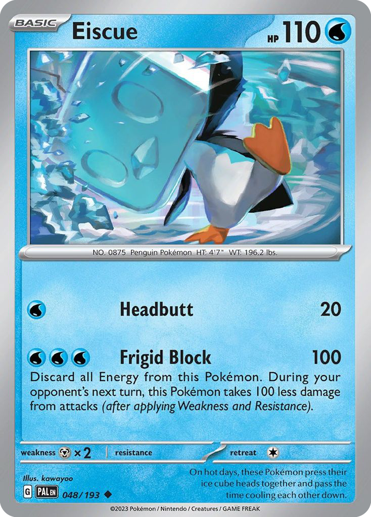Eiscue (48/193) - Paldea Evolved (PAL)