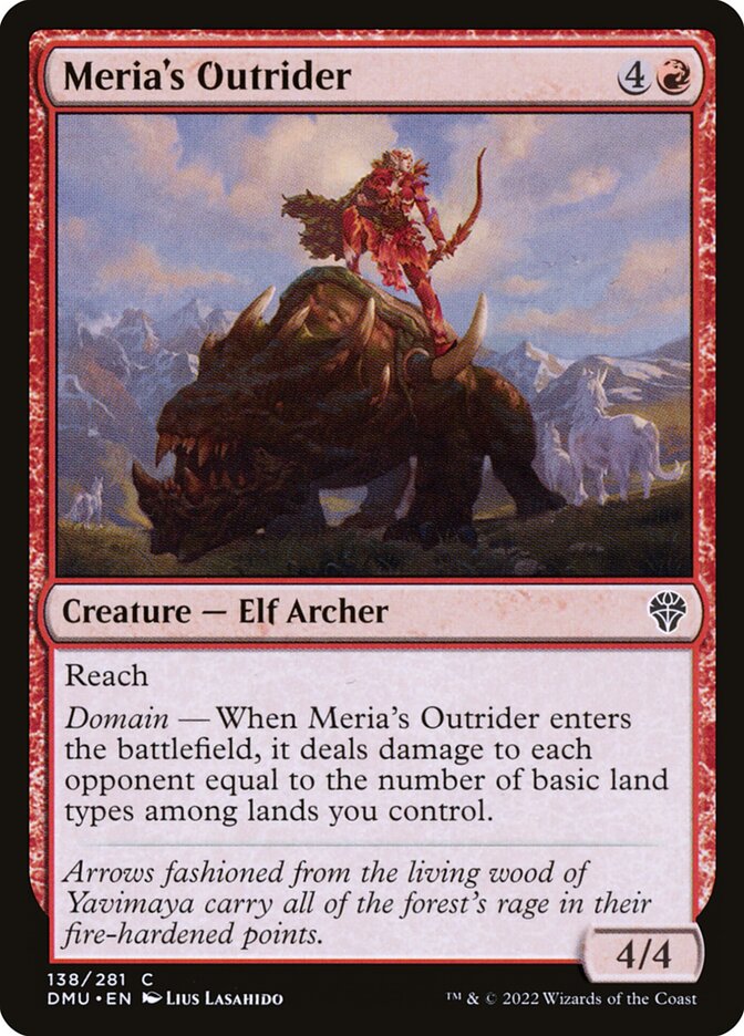 Meria's Outrider (138) - Dominaria United (DMU)