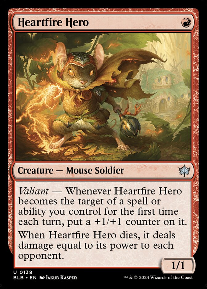 Heartfire Hero (138) - Bloomburrow (BLB)