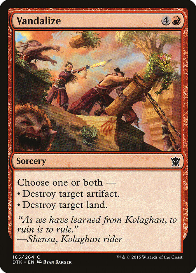 Vandalize (165) - Dragons of Tarkir (DTK)