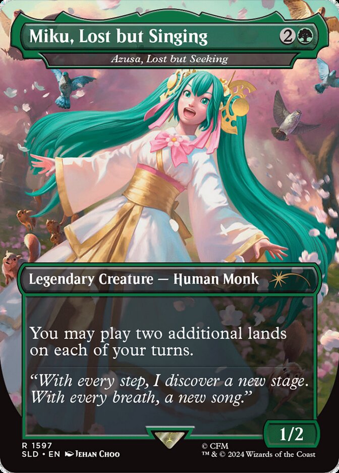 Miku, Lost but Singing - Azusa, Lost but Seeking (1597) - Secret Lair Drop (SLD)