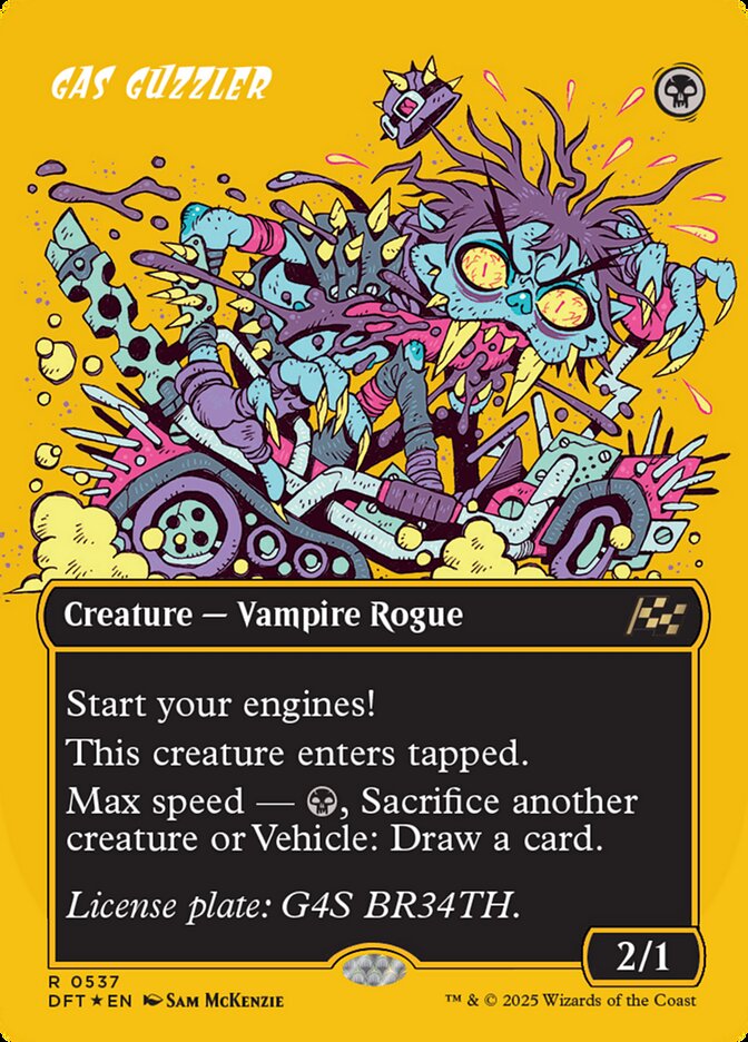 Gas Guzzler - [First Place Foil, Borderless] Aetherdrift (DFT)
