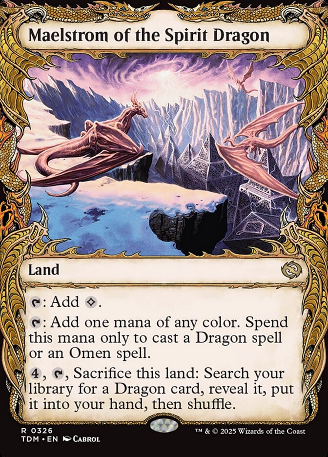 Maelstrom of the Spirit Dragon (326) - [Foil, Showcase] Tarkir: Dragonstorm (TDM)