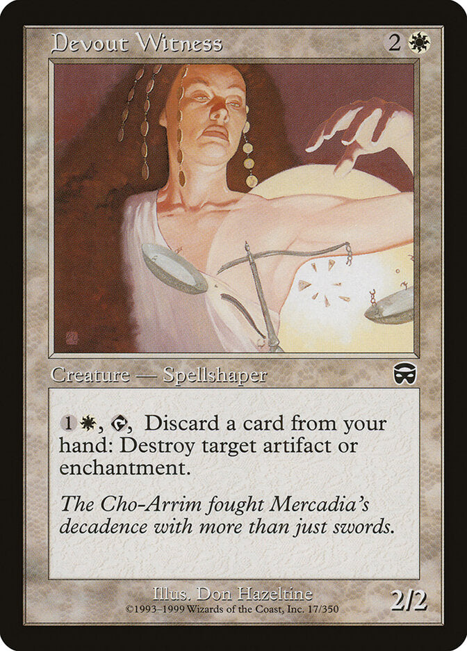 Devout Witness (17) - Mercadian Masques (MMQ)