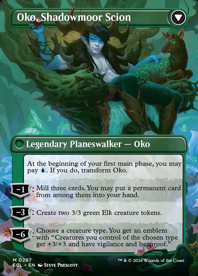 Oko, Lorwyn Liege // Oko, Shadowmoor Scion (287) - Lorwyn Eclipsed (ECL)