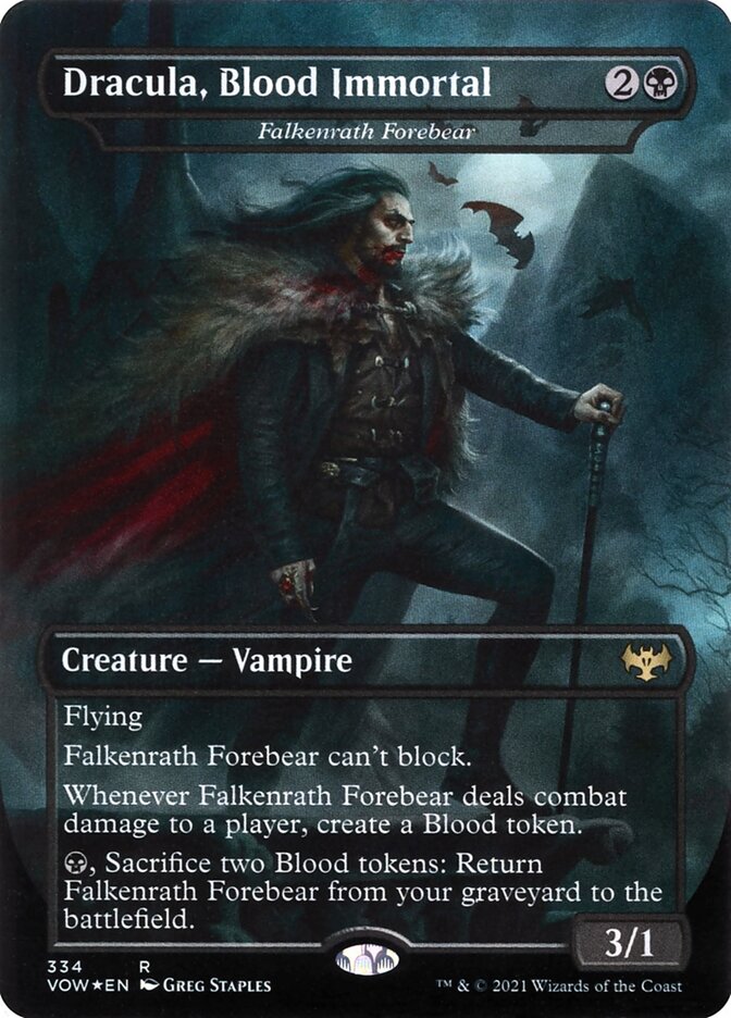 Dracula, Blood Immortal - Falkenrath Forebear (334) - Innistrad: Crimson Vow (VOW)