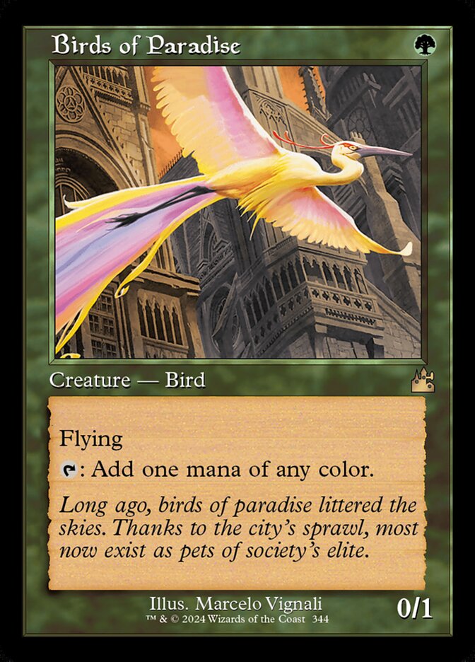 Birds of Paradise (344) - Ravnica Remastered (RVR)