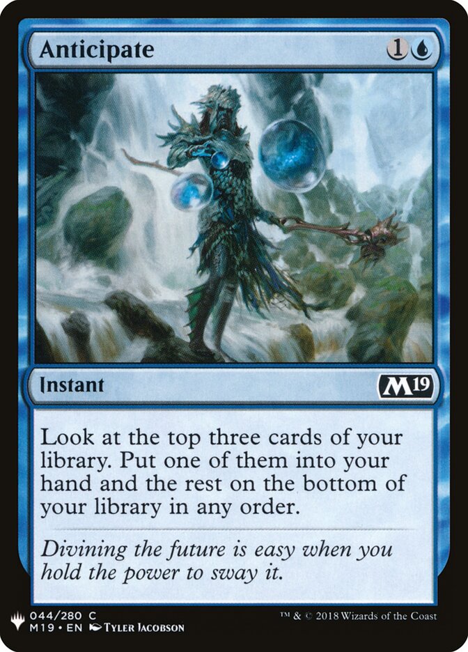 Anticipate (M19-44) - The List (PLST)