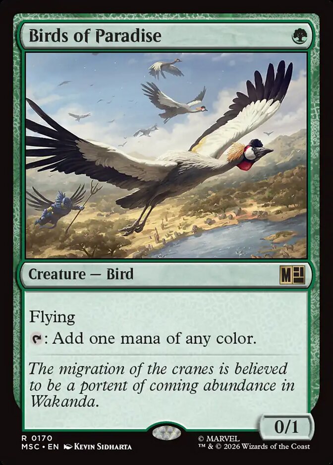 Birds of Paradise (170) - Marvel Super Heroes Commander (MSC)