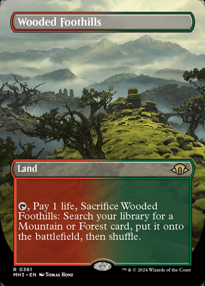 Wooded Foothills - [Borderless] Modern Horizons 3 (MH3)