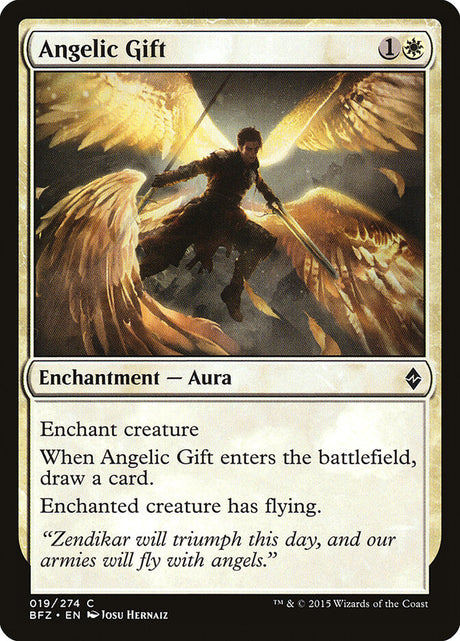 Angelic Gift (19) - Battle for Zendikar (BFZ)