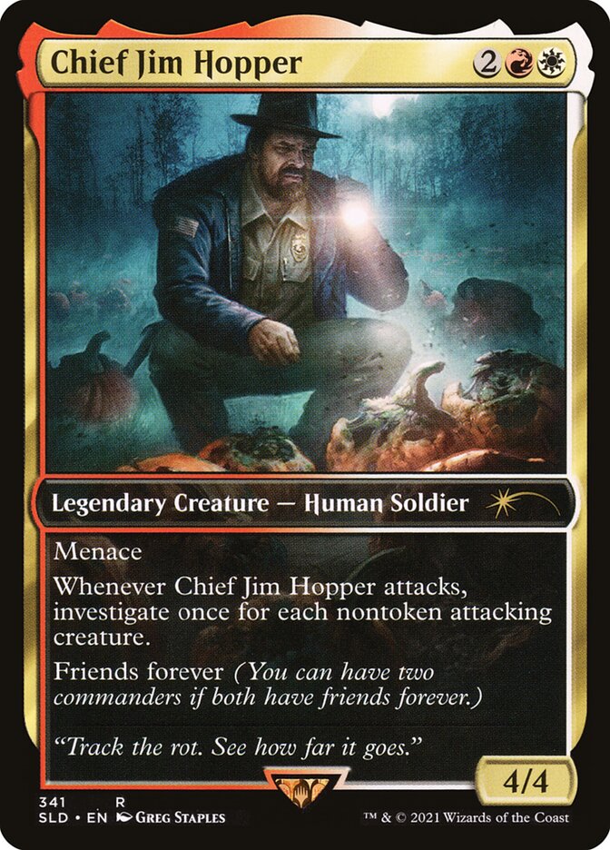 Chief Jim Hopper - Sophina, Spearsage Deserter (341) - Secret Lair Drop (SLD)