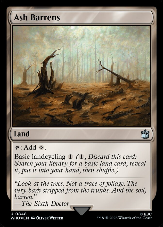 Ash Barrens (848) - Doctor Who (WHO)