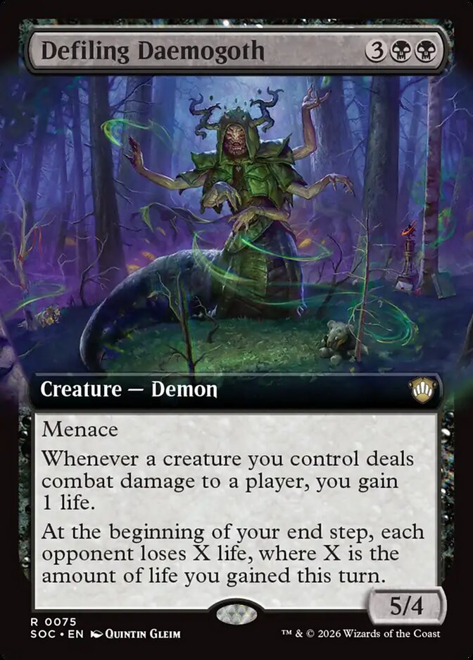 Defiling Daemogoth (75) - Secrets of Strixhaven Commander (SOC)